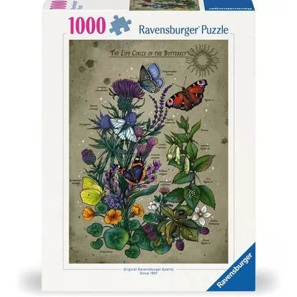 Puzzle Ravensburger The Life Circle of the Butterfly 1000 Piese - Jucarii si jocuri, Puzzle-uri și puzzle-uri