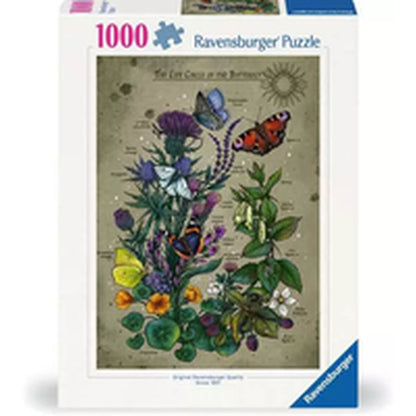 Puzzle Ravensburger The Life Circle of the Butterfly 1000 Piese - Jucarii si jocuri, Puzzle-uri și puzzle-uri