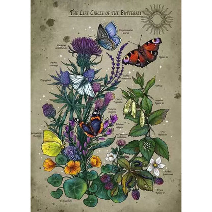 Puzzle Ravensburger The Life Circle of the Butterfly 1000 Piese - Jucarii si jocuri, Puzzle-uri și puzzle-uri