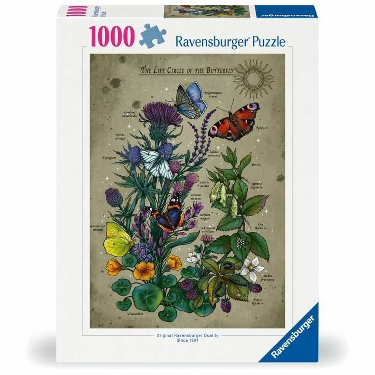 Puzzle Ravensburger The Life Circle of the Butterfly 1000 Piese - Jucarii si jocuri, Puzzle-uri și puzzle-uri