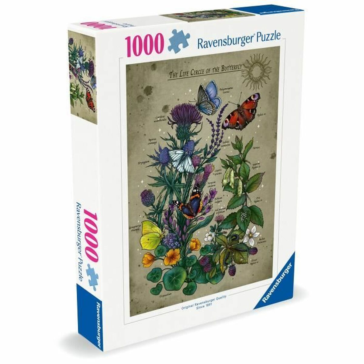 Puzzle Ravensburger The Life Circle of the Butterfly 1000 Piese - Jucarii si jocuri, Puzzle-uri și puzzle-uri