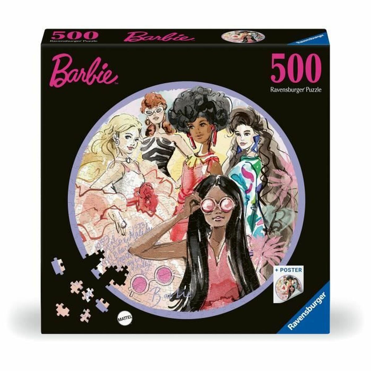 Puzzle Ravensburger Barbie 500 Piese - Jucarii si jocuri, Puzzle-uri și puzzle-uri