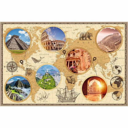 Puzzle Nathan merveilles du monde moderne 3000 Piese - Jucarii si jocuri, Puzzle-uri și puzzle-uri