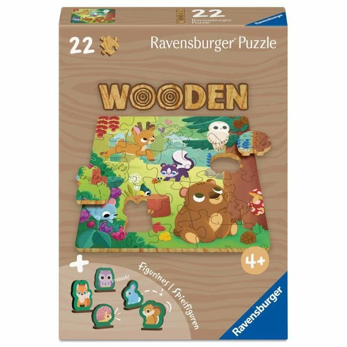 Puzzle Ravensburger Wooden 22 Piese - Jucarii si jocuri, Puzzle-uri și puzzle-uri