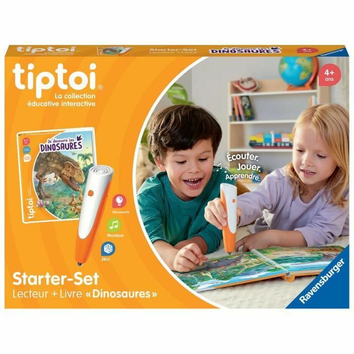 Joc Educativ Ravensburger tiptoi® Starter Dino-4005556001750 (FR) - Jucarii si jocuri, Jocuri și accesorii