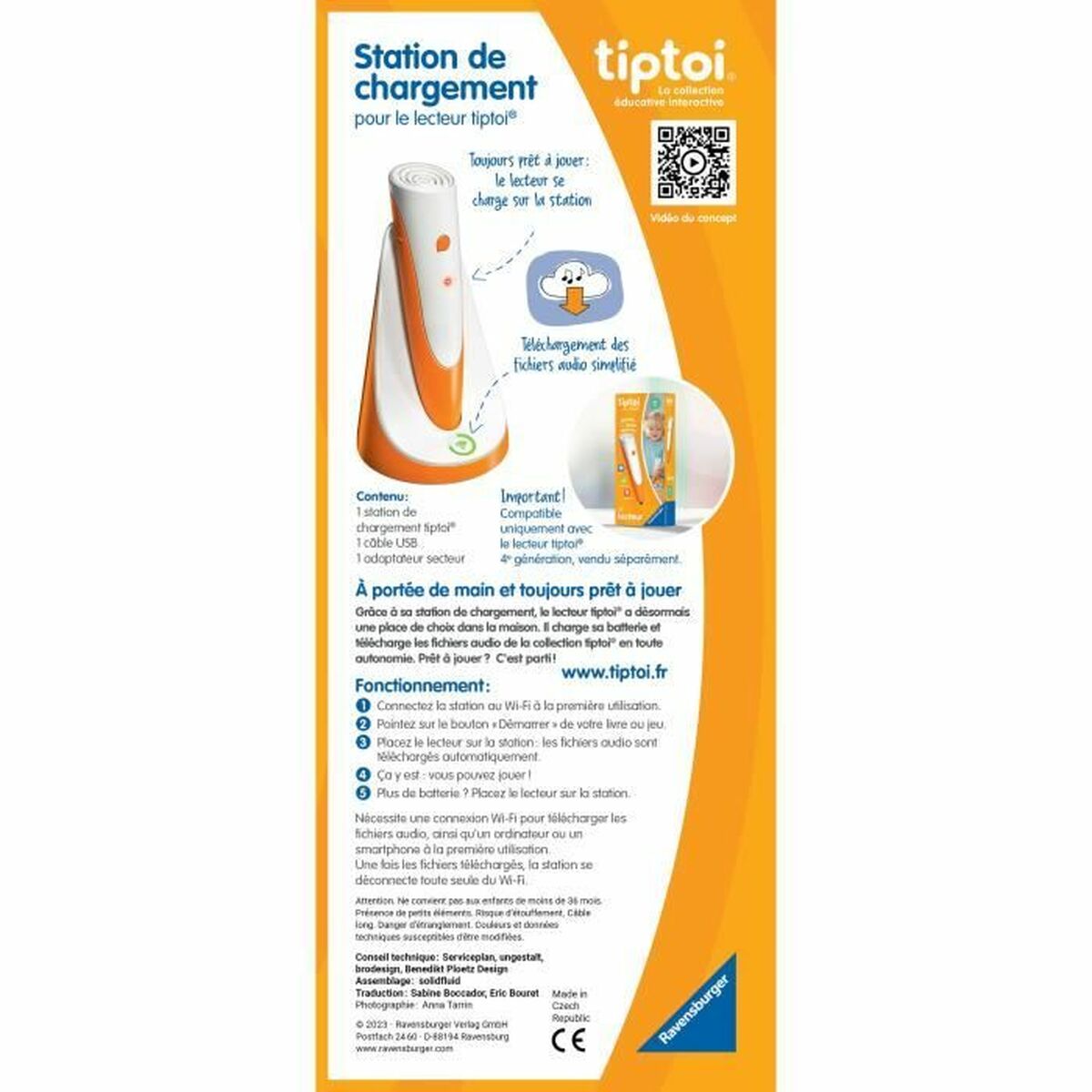 Joc Educativ Ravensburger tiptoi® Station charge 4005556001798 (FR) - Jucarii si jocuri, Jocuri și accesorii