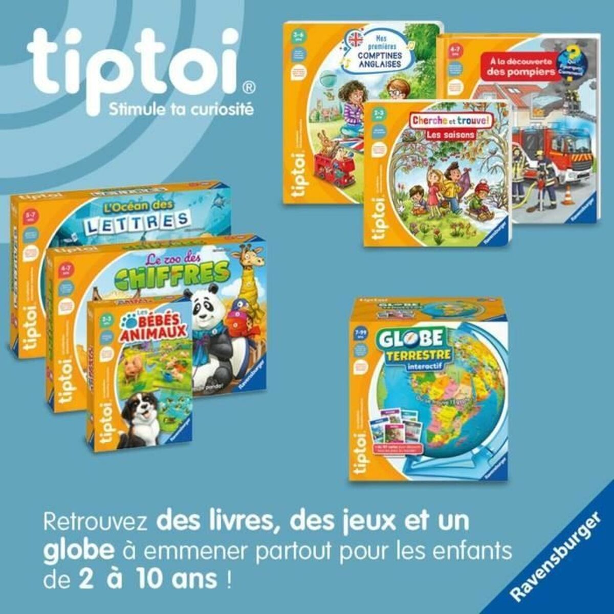 Glob Pământesc Interactiv Ravensburger (FR) Plastic - Birou și papetărie, Material școlar și educațional