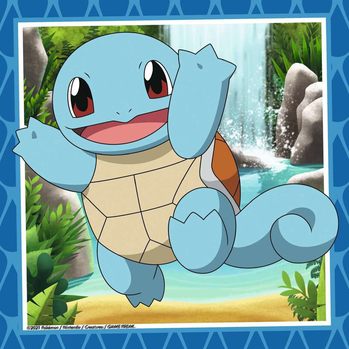 Set de 3 Puzzle-uri Pokémon Ravensburger 05586 Bulbasaur, Charmander & Squirtle 147 Piese - Jucarii si jocuri, Puzzle-uri și puzzle-uri
