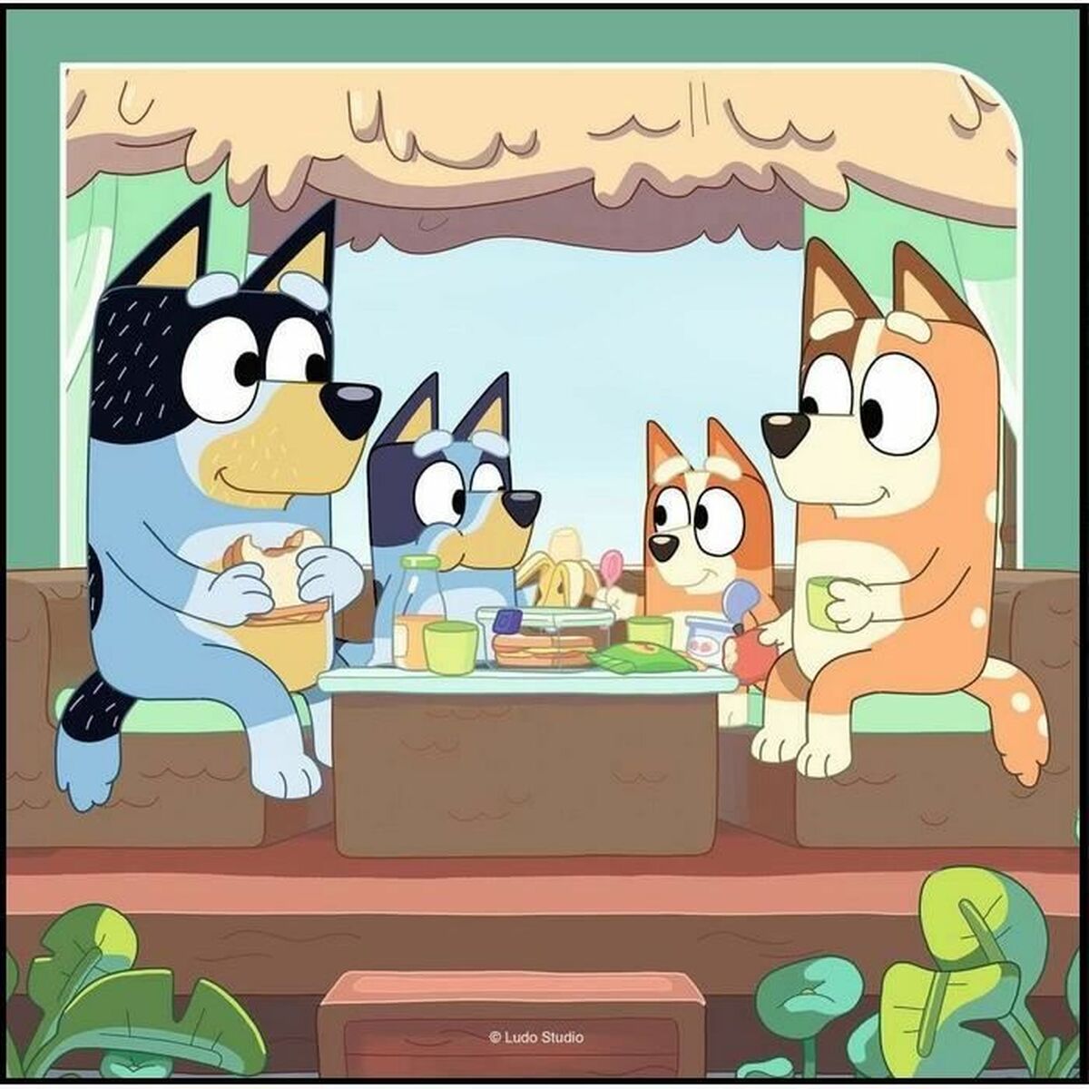 Set de 3 Puzzle-uri Bluey Ravensburger 05685 147 Piese - Jucarii si jocuri, Puzzle-uri și puzzle-uri