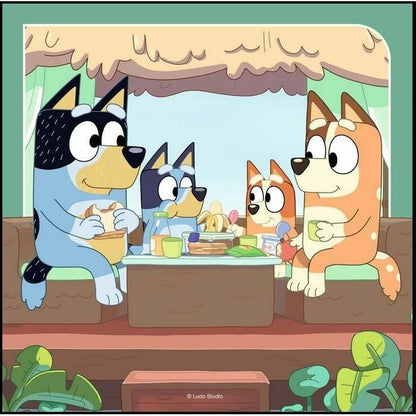 Set de 3 Puzzle-uri Bluey Ravensburger 05685 147 Piese - Jucarii si jocuri, Puzzle-uri și puzzle-uri