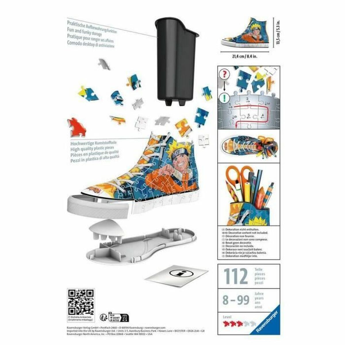 Puzzle 3D Naruto 11543 Papuci 112 Piese - Jucarii si jocuri, Puzzle-uri și puzzle-uri