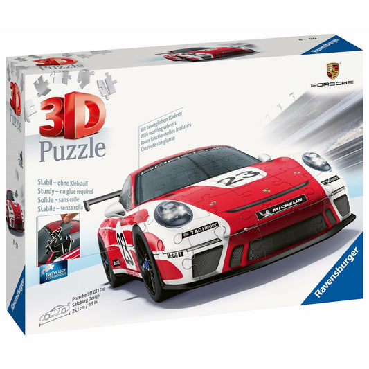 Puzzle 3D Porsche 911 GT3 Cup Salzburg 152 Piese - Jucarii si jocuri, Puzzle-uri și puzzle-uri
