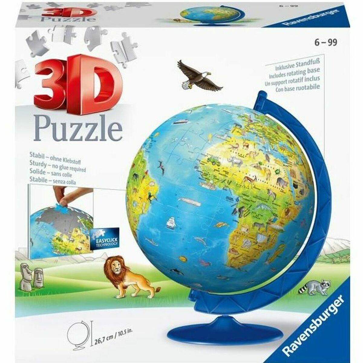 Puzzle Ravensburger 3D World Map 180 Piese - Jucarii si jocuri, Puzzle-uri și puzzle-uri