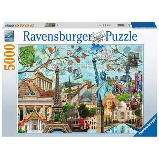 Puzzle Ravensburger 17118 Big Cities Collage 5000 Piese - Jucarii si jocuri, Puzzle-uri și puzzle-uri