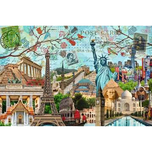 Puzzle Ravensburger 17118 Big Cities Collage 5000 Piese - Jucarii si jocuri, Puzzle-uri și puzzle-uri