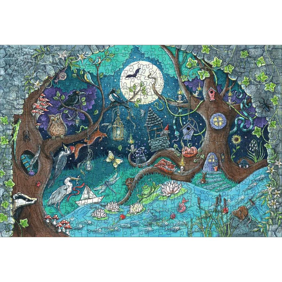 Puzzle Ravensburger 17516 Fantasy Forest Lemn 500 Piese - Jucarii si jocuri, Puzzle-uri și puzzle-uri