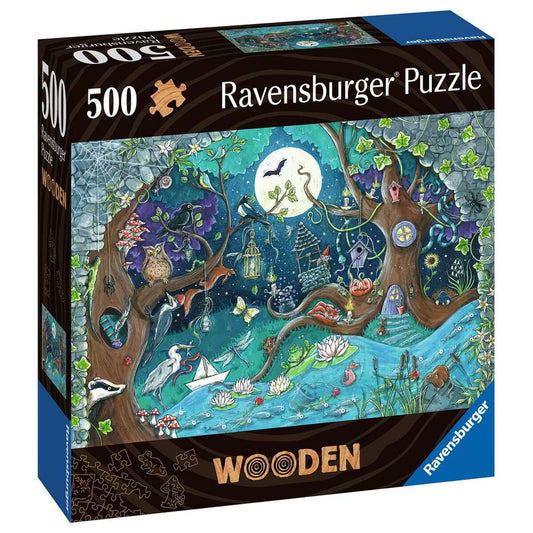 Puzzle Ravensburger 17516 Fantasy Forest Lemn 500 Piese - Jucarii si jocuri, Puzzle-uri și puzzle-uri