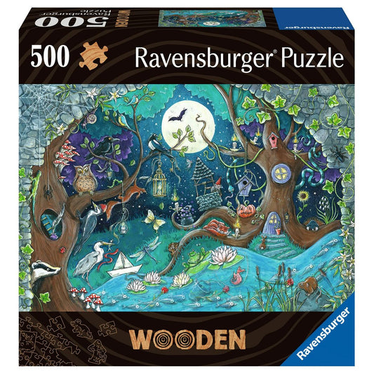 Puzzle Ravensburger 17516 Fantasy Forest Lemn 500 Piese - Jucarii si jocuri, Puzzle-uri și puzzle-uri