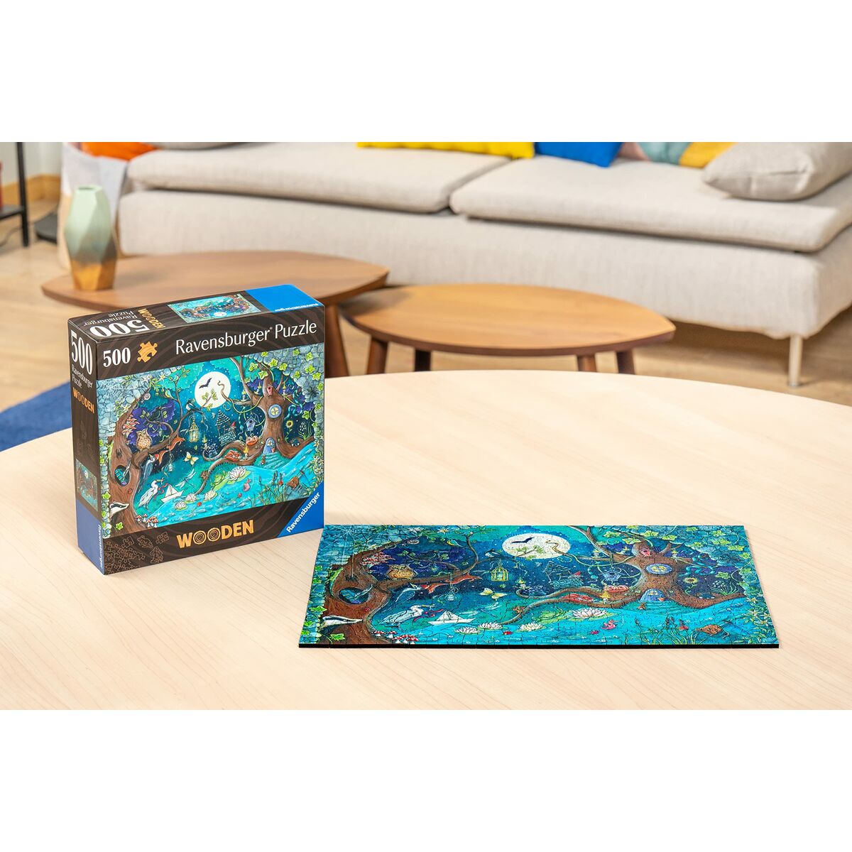 Puzzle Ravensburger 17516 Fantasy Forest Lemn 500 Piese - Jucarii si jocuri, Puzzle-uri și puzzle-uri