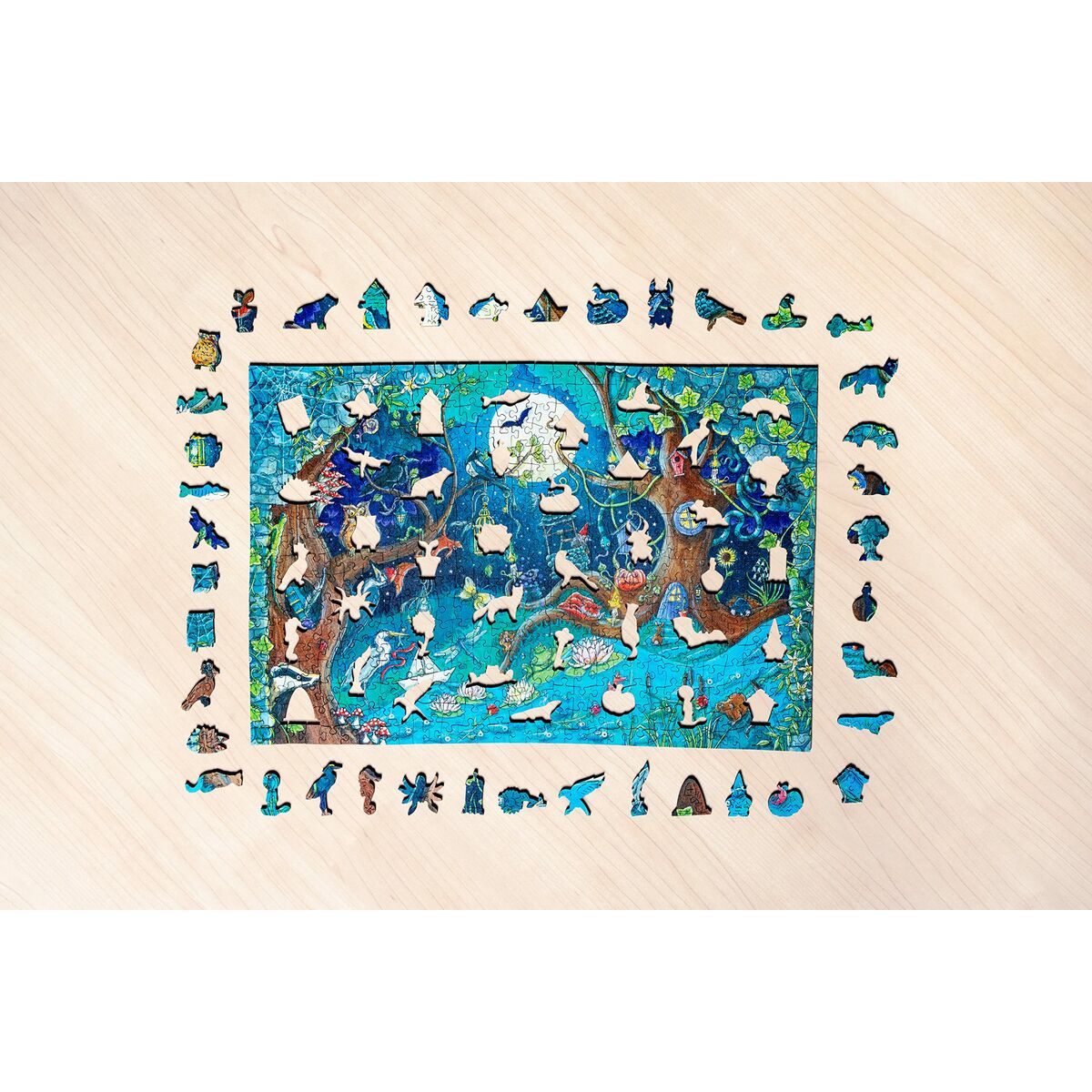 Puzzle Ravensburger 17516 Fantasy Forest Lemn 500 Piese - Jucarii si jocuri, Puzzle-uri și puzzle-uri