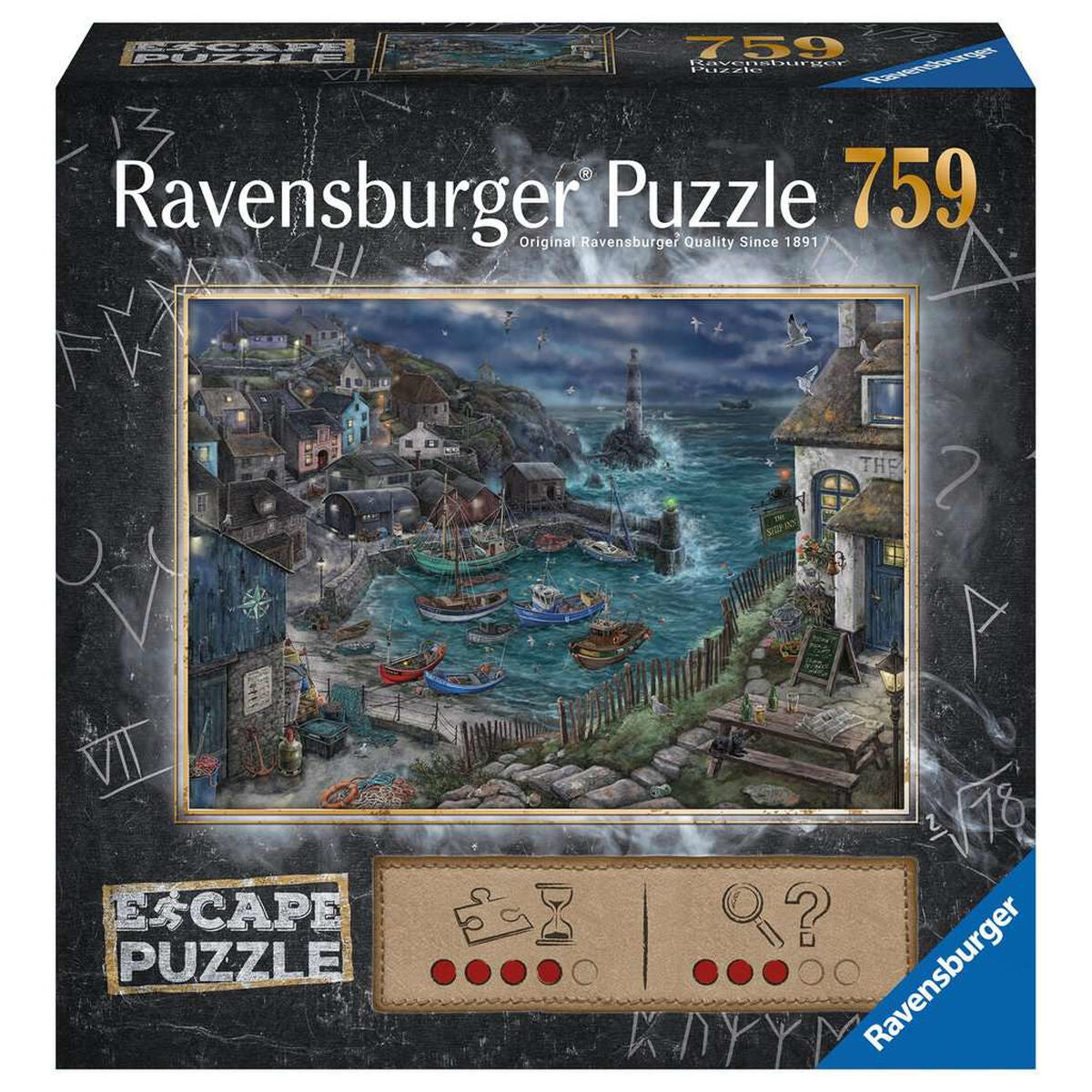 Puzzle Ravensburger 17528 Escape - Treacherous Harbor 759 Piese - Jucarii si jocuri, Puzzle-uri și puzzle-uri