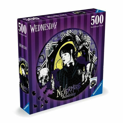 Puzzle Ravensburger Mercredi Adams 500 Piese - Jucarii si jocuri, Puzzle-uri și puzzle-uri