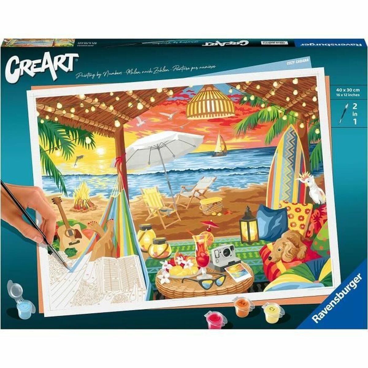 Set de Lucru Manual Ravensburger Cozy Cabana Carton - Birou și papetărie, Arte și Meserii