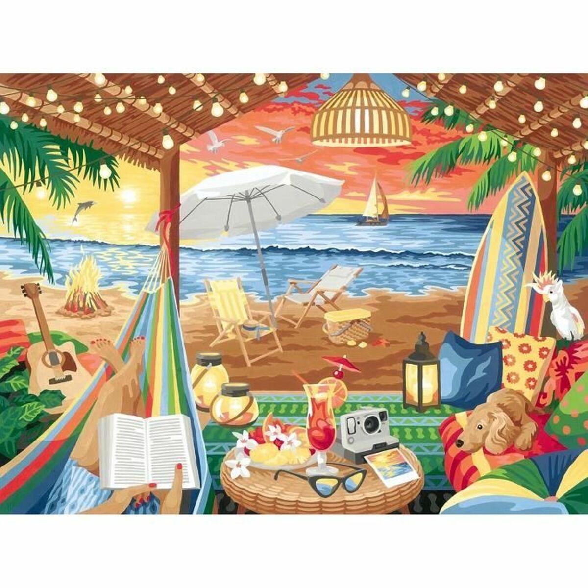 Set de Lucru Manual Ravensburger Cozy Cabana Carton - Birou și papetărie, Arte și Meserii
