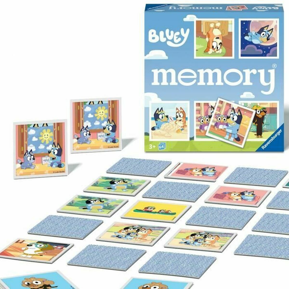 Joc de Masă Ravensburger Grand memory® Bluey - Jucarii si jocuri, Jocuri și accesorii