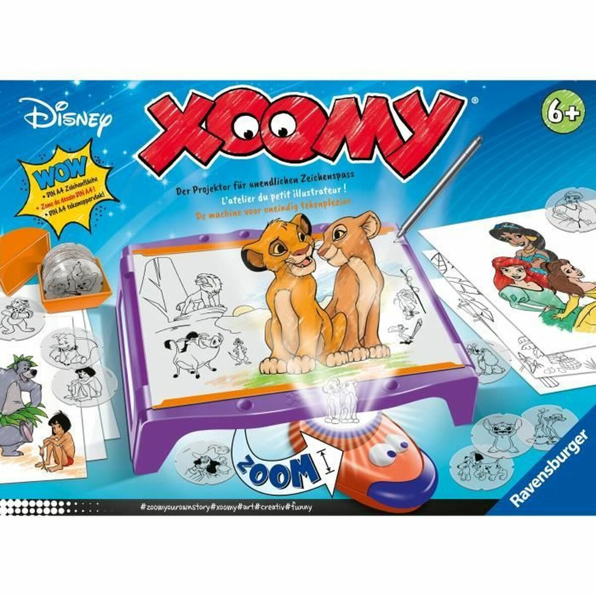 Set pentru desen Ravensburger Xoomy Maxi Disney Multicolor - Jucarii si jocuri, Activități creative