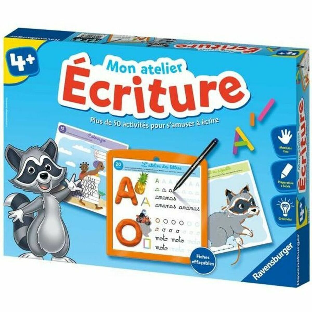 Joc de Masă Ravensburger My Writing Workshop (FR) Multicolor (Franceză) - Jucarii si jocuri, Jocuri și accesorii