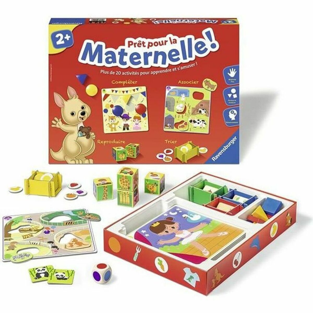Joc Educație pentru Copii Ravensburger Ready for Kindergarten! 50 cm (Franceză) (FR) - Jucarii si jocuri, Jocuri și accesorii