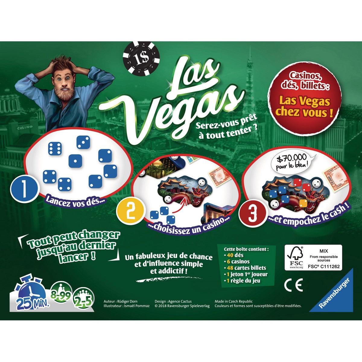 Joc de Masă Ravensburger Las Vegas FR (Franceză) - Jucarii si jocuri, Jocuri și accesorii