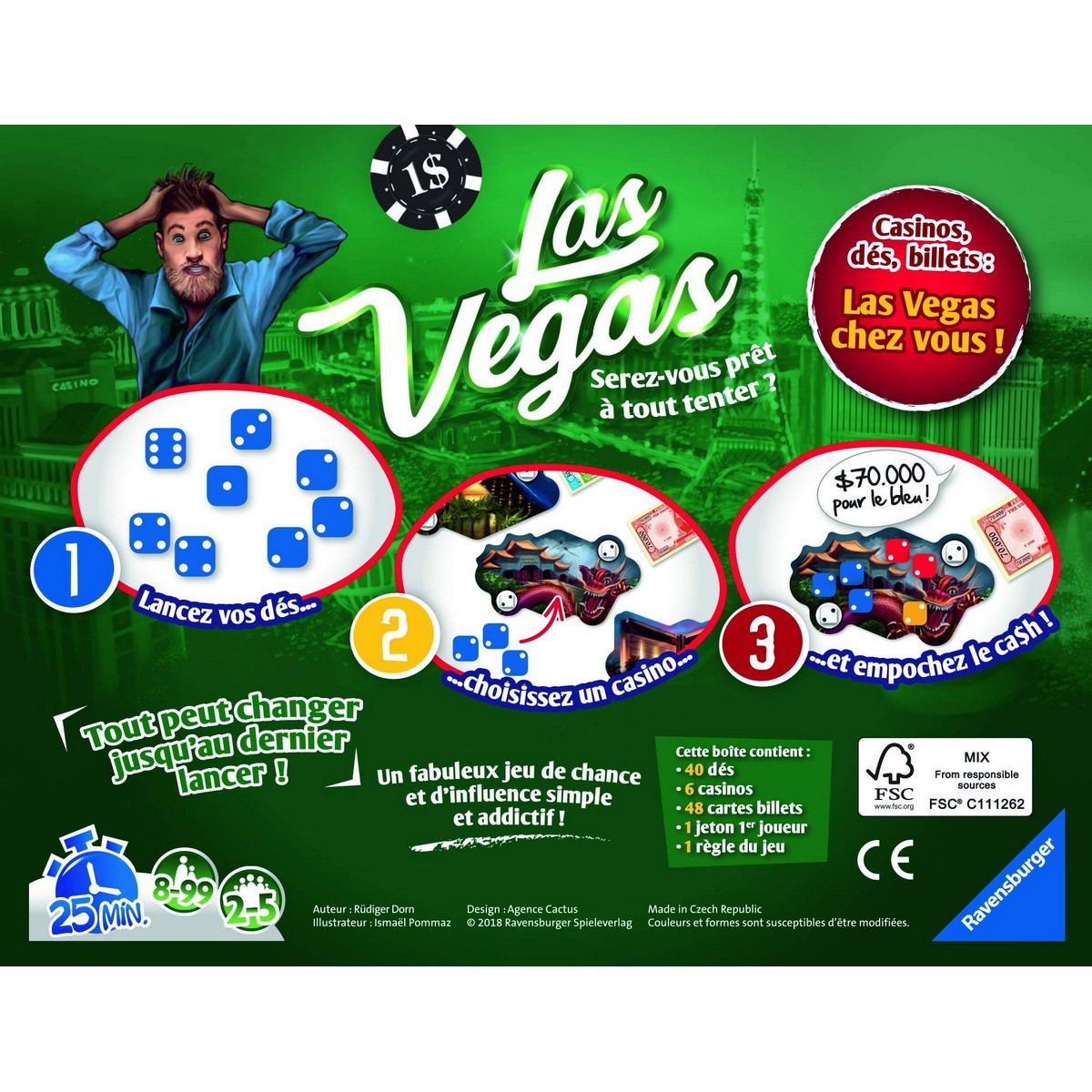 Joc de Masă Ravensburger Las Vegas FR (Franceză) - Jucarii si jocuri, Jocuri și accesorii