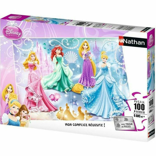Puzzle Nathan Sparkling Princesses 36 x 26 cm 100 Piese - Jucarii si jocuri, Puzzle-uri și puzzle-uri