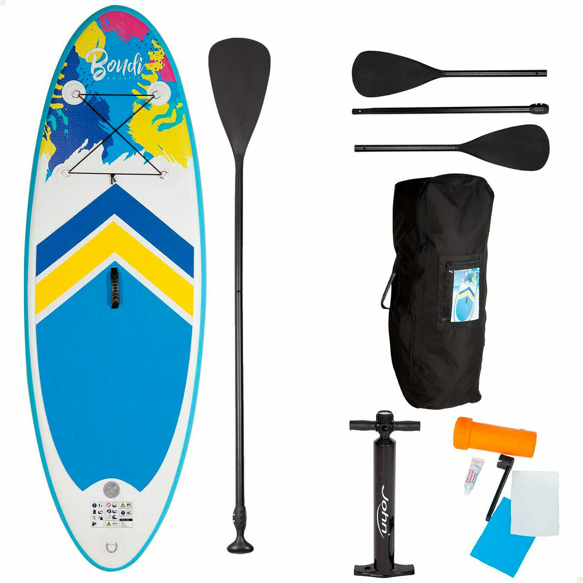 Placă gonflabilă de paddle surf cu accesorii John Toys - Sport și în aer liber, Sporturi acvatice
