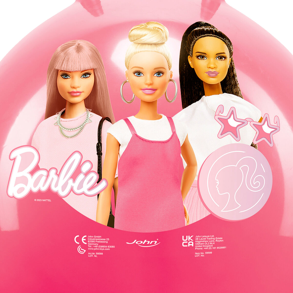 Mingea de sărituri Barbie Roz - Sport și în aer liber, Sporturi recreative