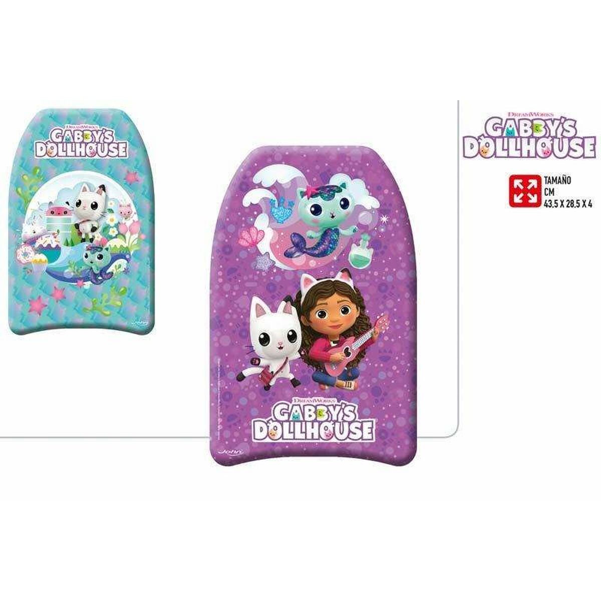 Masă de surf Colorbaby Gabby's Dollhouse 43,5 x 28,5 x 4 cm - Sport și în aer liber, Sporturi acvatice