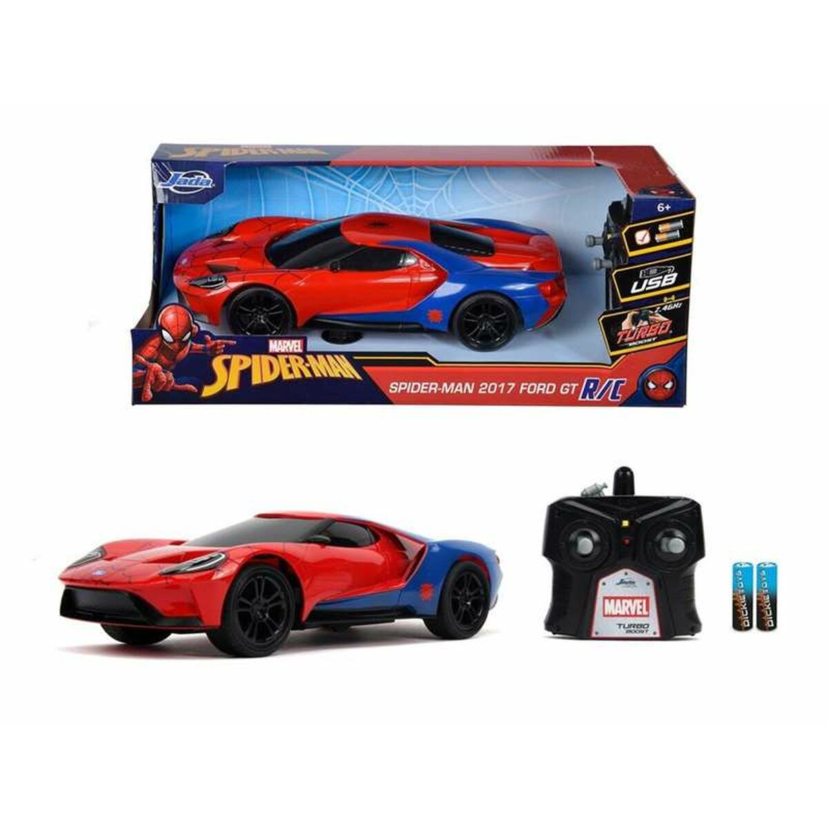 Mașină Radio Control Simba Spiderman Roșu Multicolor - Jucarii si jocuri, Vehicule