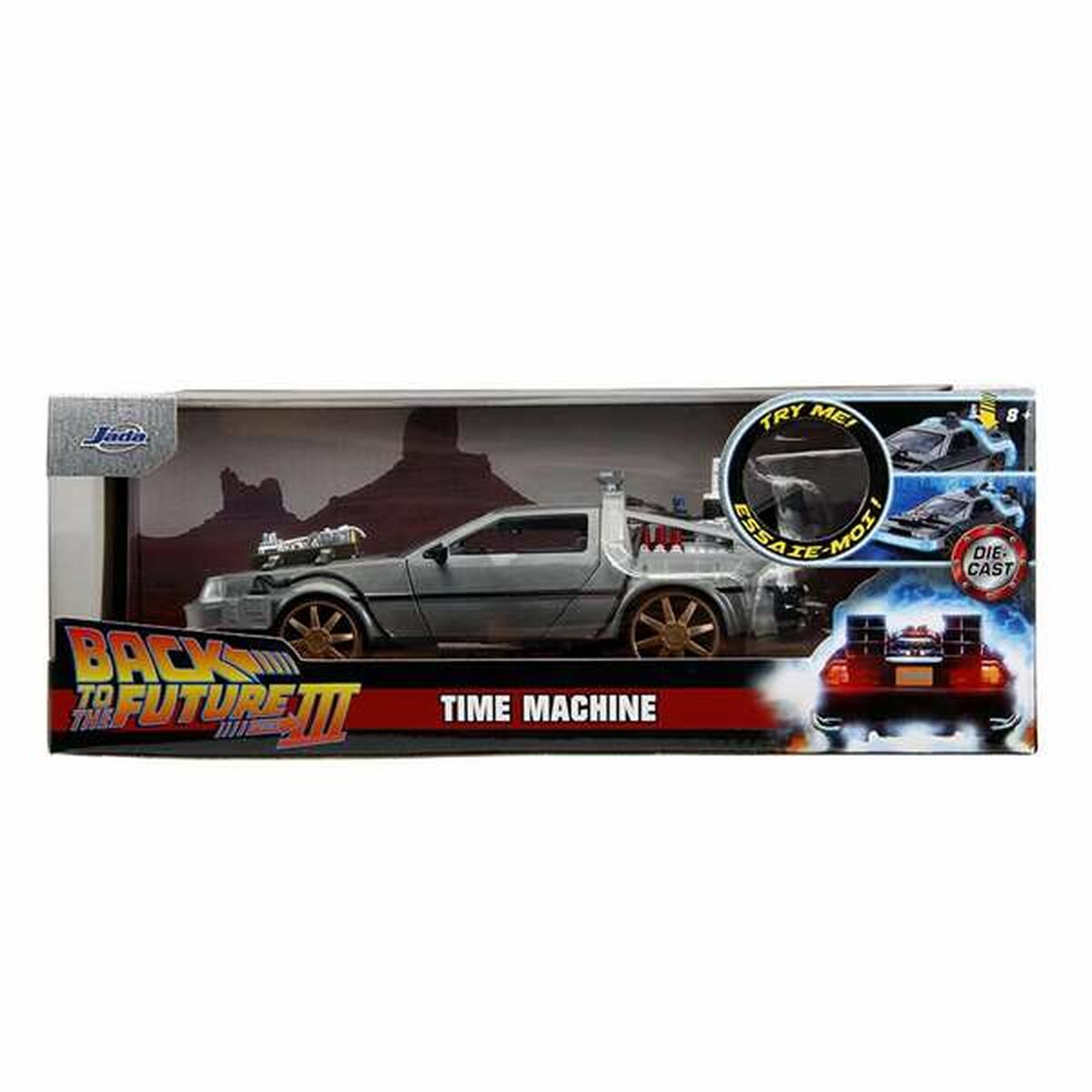 Mașină Smoby DeLorean - Back to the Future III 1885 1:24 - Jucarii si jocuri, Vehicule
