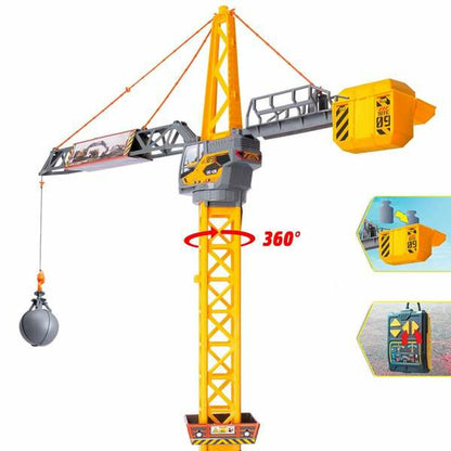 Macara de jucărie Smoby Mighty Crane Control radio Galben Gri - Jucarii si jocuri, Vehicule