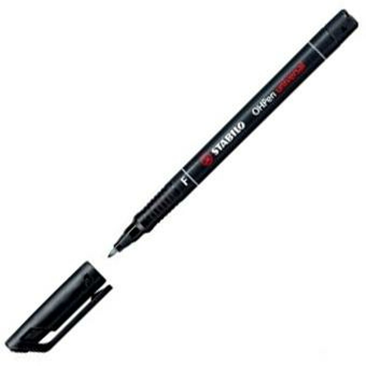 Marker permanent Stabilo OHPEN UNIVERSAL Negru 0,7 mm 10 Piese (25 Unități) - Birou și papetărie, Pixuri, creioane și articole de scris