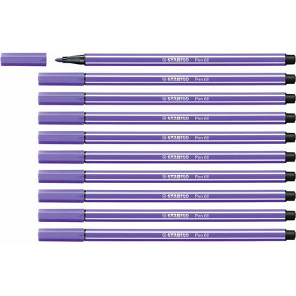 Carioci Stabilo Pen 68 Violet (10 Piese) - Birou și papetărie, Pixuri, creioane și articole de scris