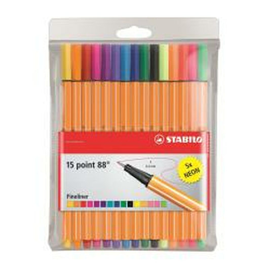 Set de Carioci Stabilo 8815-1 Multicolor (15 Piese) - Birou și papetărie, Pixuri, creioane și articole de scris