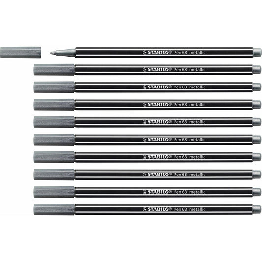 Carioci Stabilo Pen 68 metallic (10 Piese) - Birou și papetărie, Pixuri, creioane și articole de scris