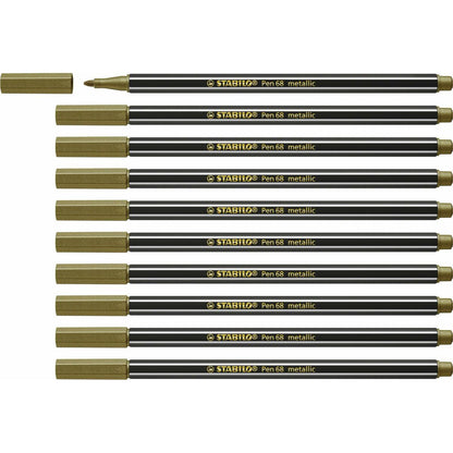 Carioci Stabilo Pen 68 metallic (10 Piese) - Birou și papetărie, Pixuri, creioane și articole de scris