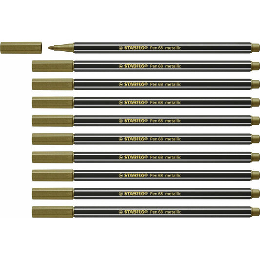 Carioci Stabilo Pen 68 metallic (10 Piese) - Birou și papetărie, Pixuri, creioane și articole de scris