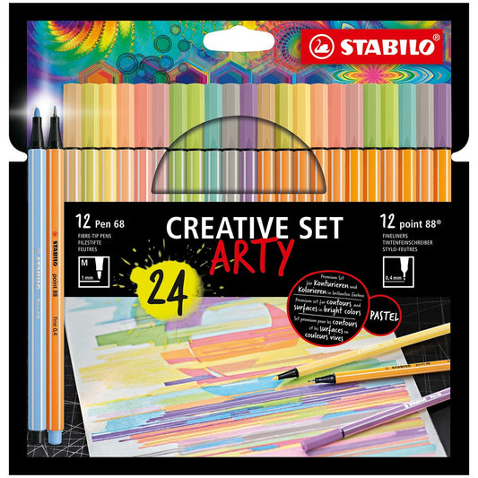 Set de Carioci Stabilo Point 88 & Pen 68 Creative Arty Multicolor - Birou și papetărie, Pixuri, creioane și articole de scris