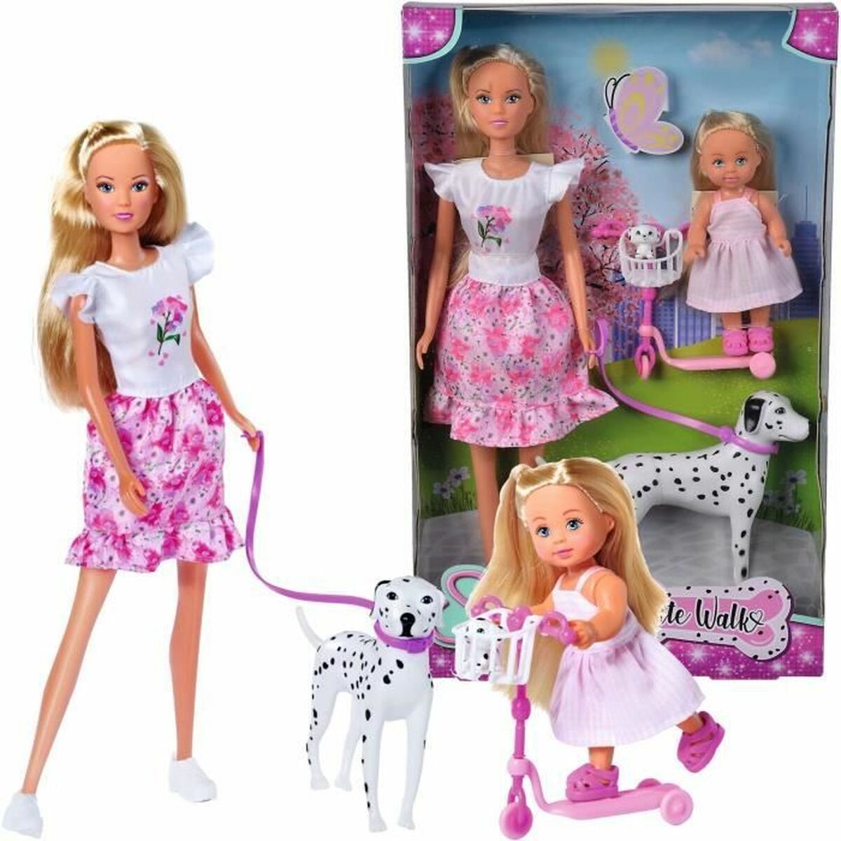 Păpușă Simba Love poupée dalmatien + Evi Love - Jucarii si jocuri, Păpuși și accesorii