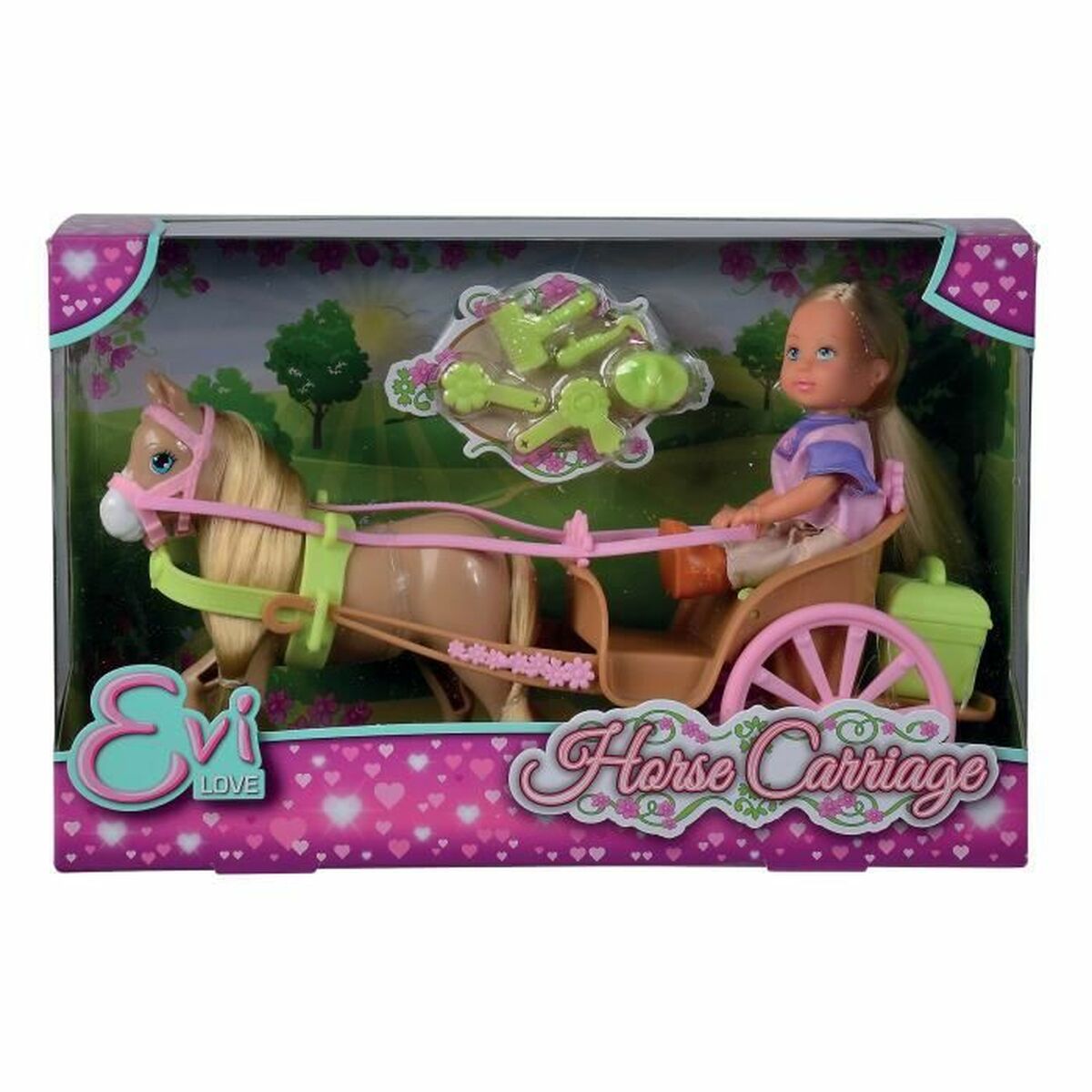 Păpușă bebeluș Simba Evi Love Horse Carriage - Jucarii si jocuri, Păpuși și accesorii